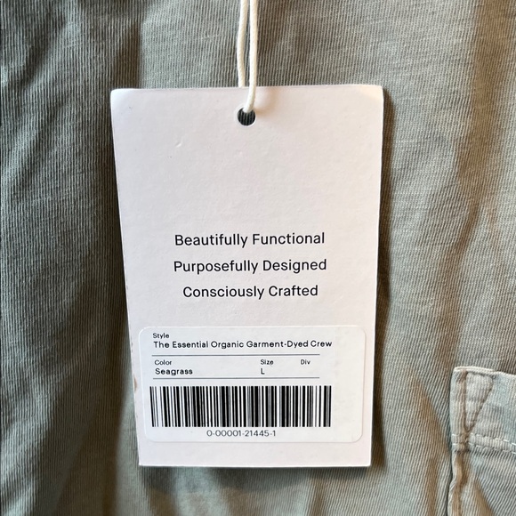 Everlane The Essentials Organic Garment Dyed Crewneck in Seagrass 🆕 - Picture 4 of 7
